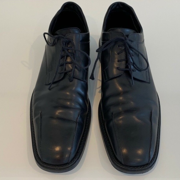 COSTUME NATIONAL BLACK LEATHER OXFORD SHOES SIZE US 11 main image 11
